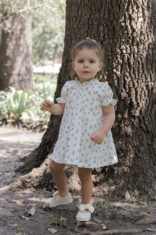 Vestido Carmen - Floral verde