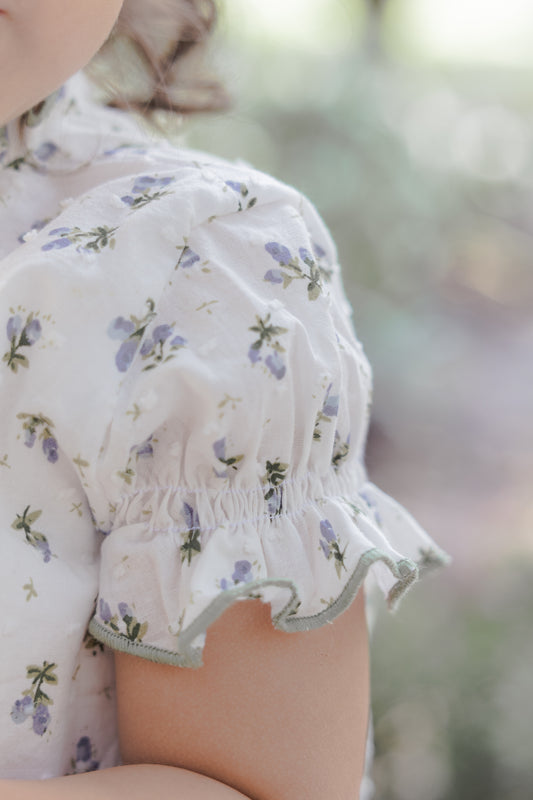 Vestido Carmen - Floral verde