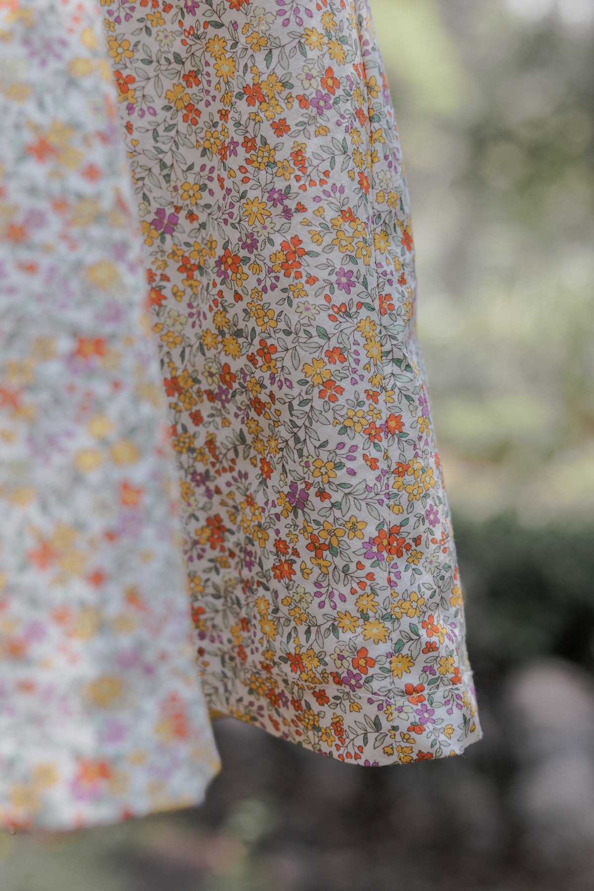 Vestido Carmen - Floral Naranja
