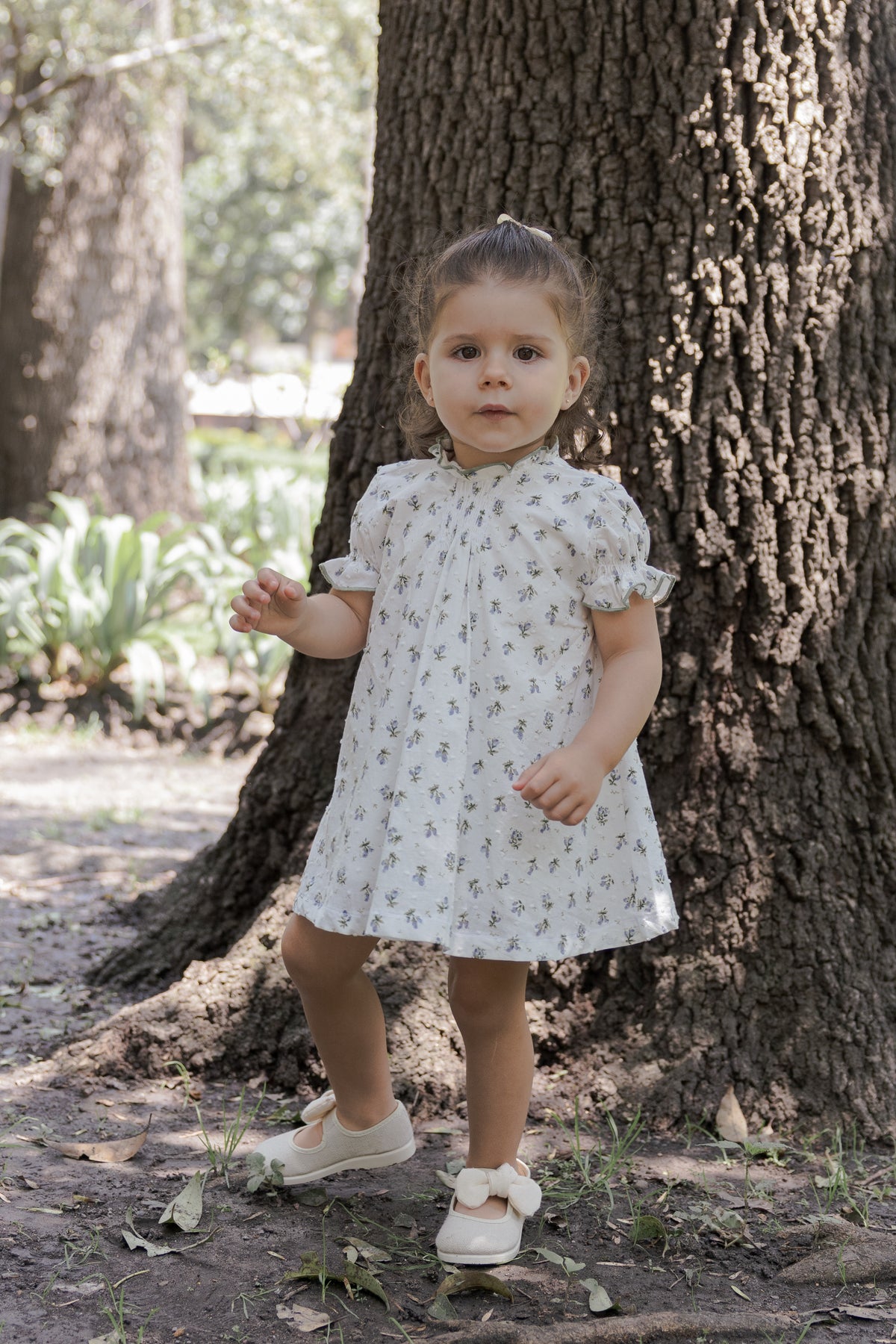 Vestido Carmen - Floral verde