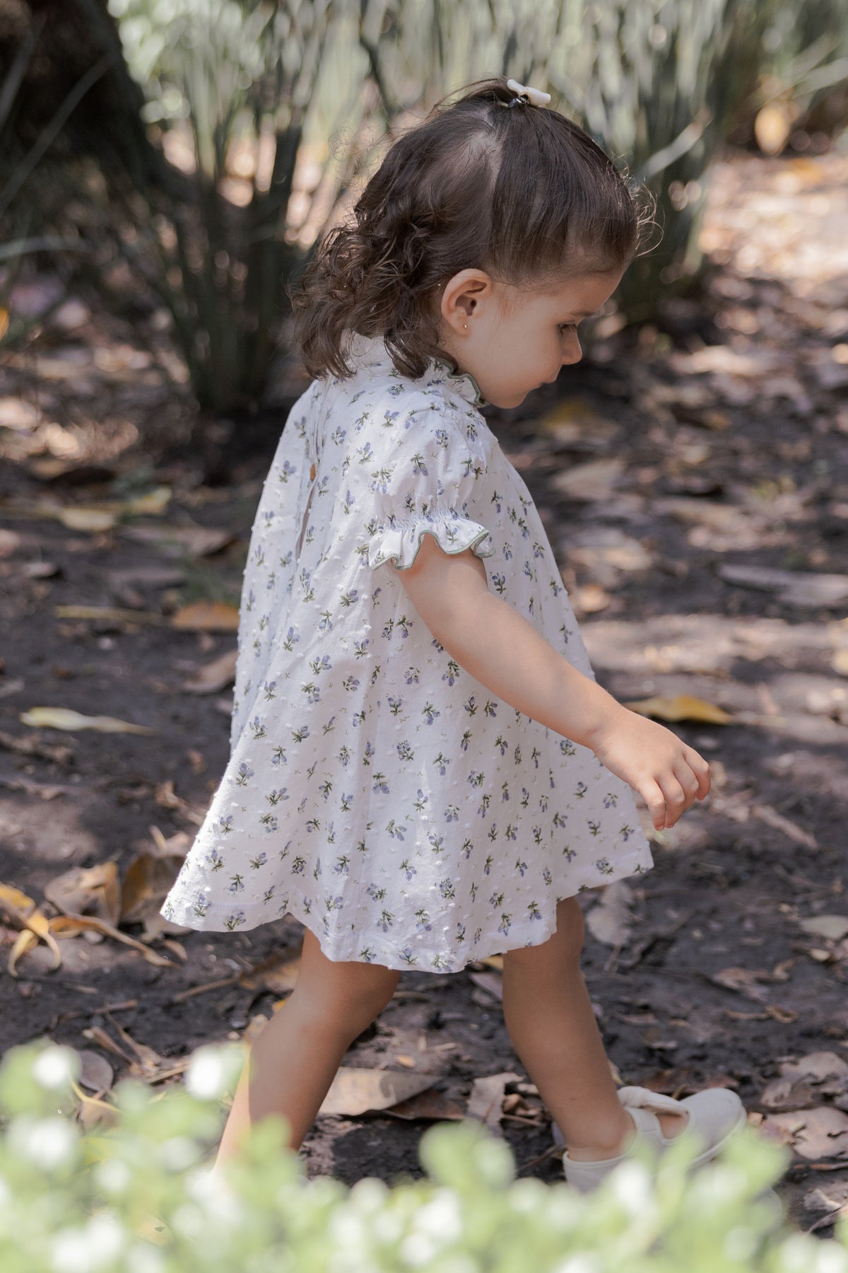 Vestido Carmen - Floral verde