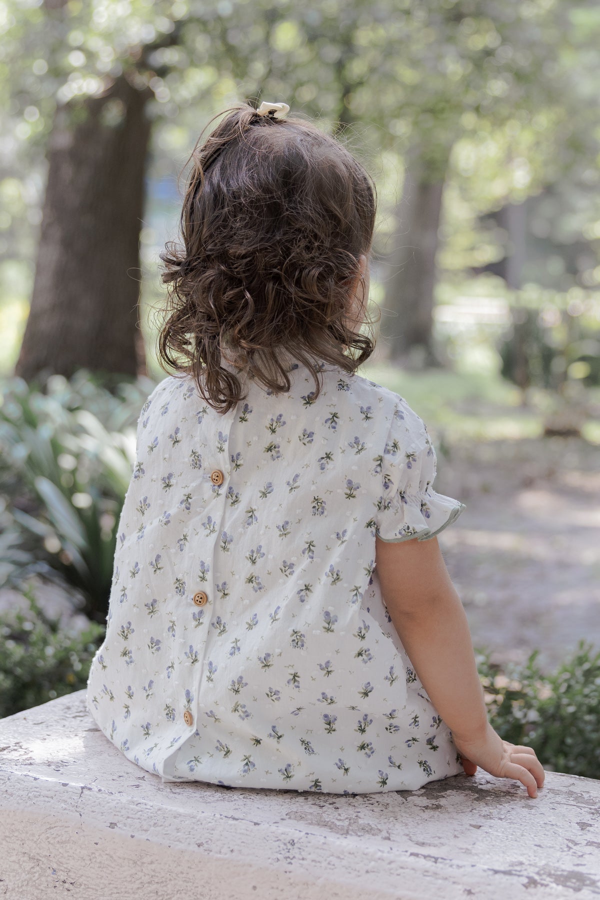 Vestido Carmen - Floral verde