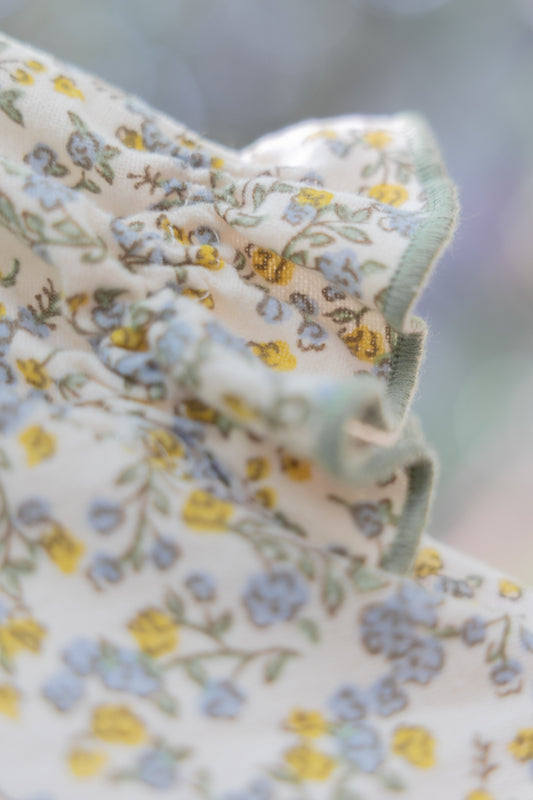 Vestido Carmen - Floral azul