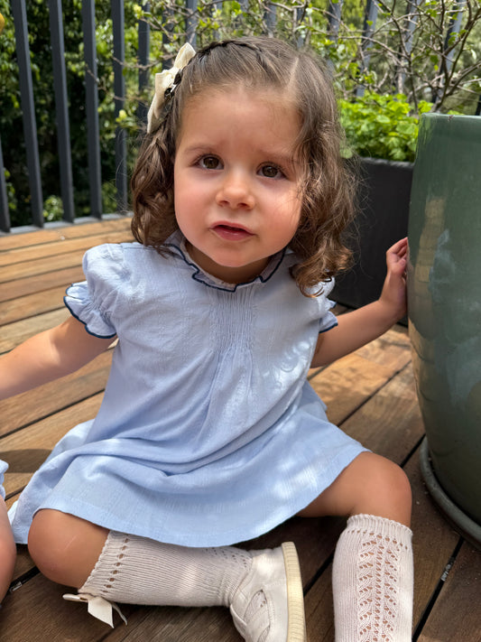 Vestido Carmen - Azul