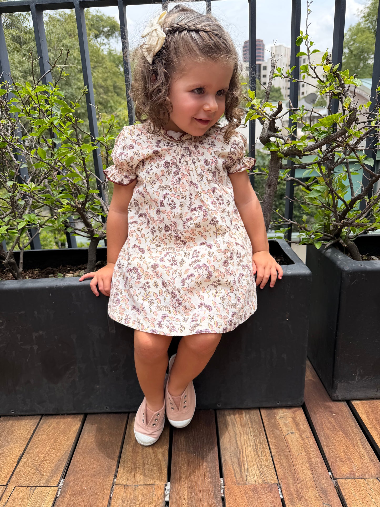 Vestido Carmen - Flor vino