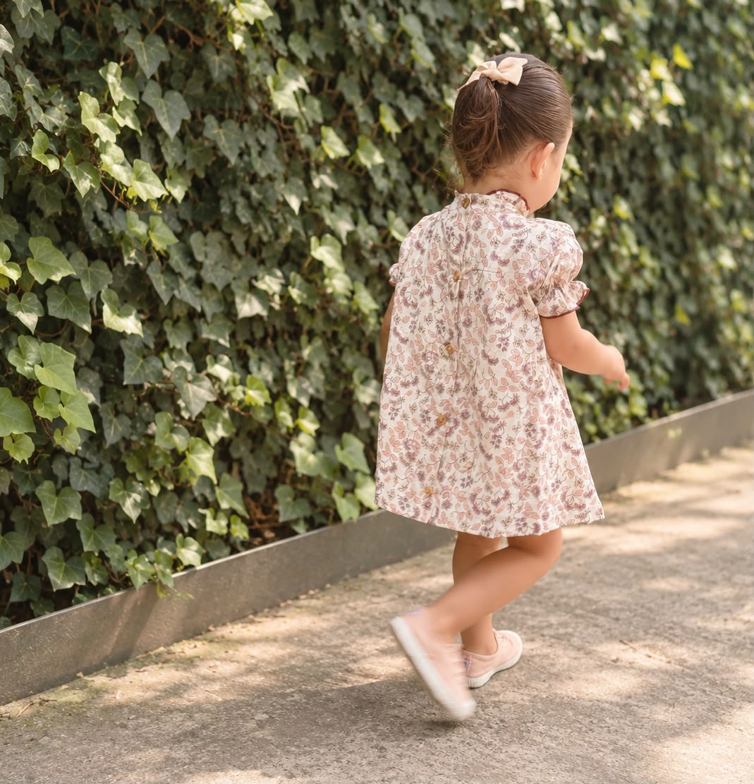 Vestido Carmen - Flor vino